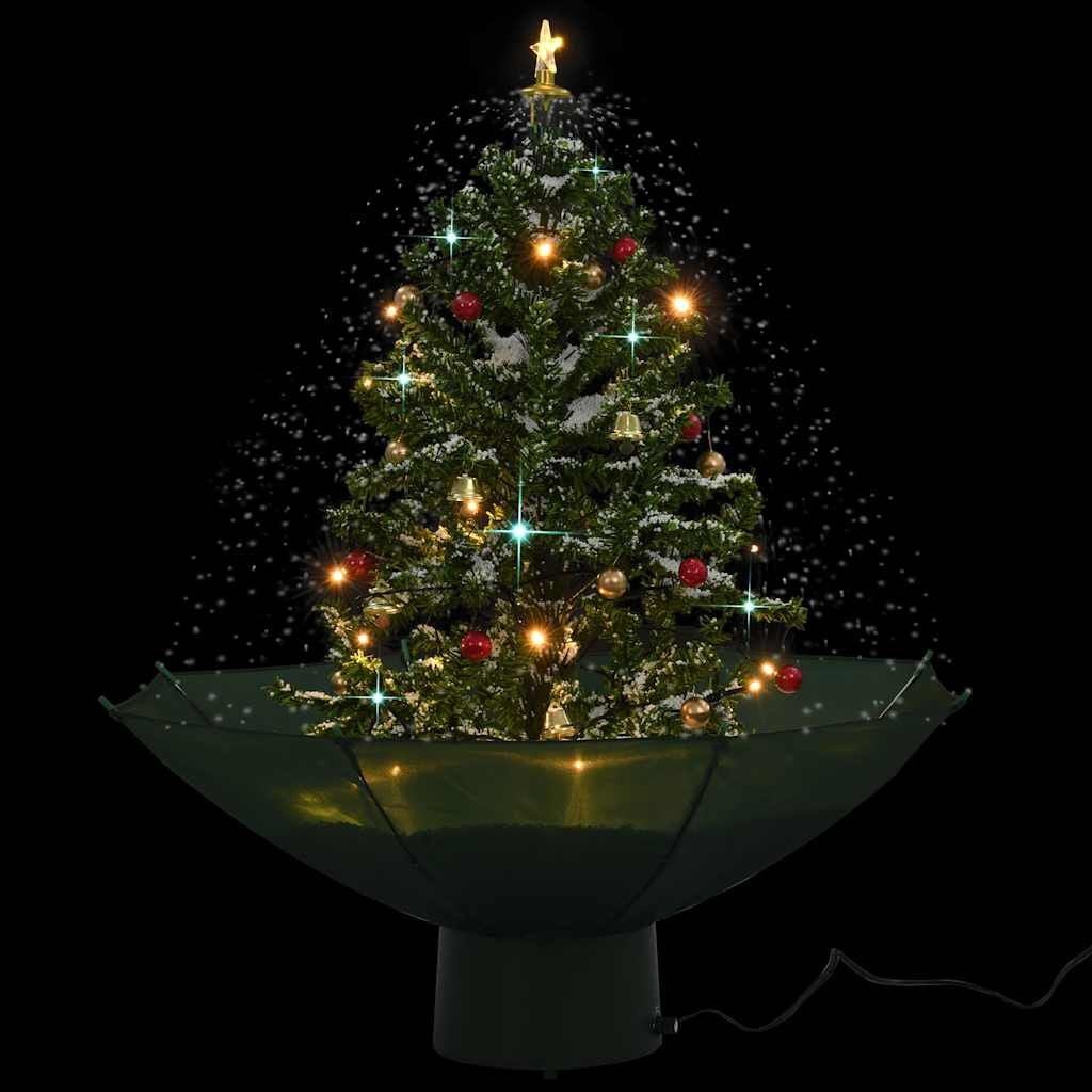 Sneeuw Kerstboom 75cm Groen met Verlichting & Decoraties - 46% Korting