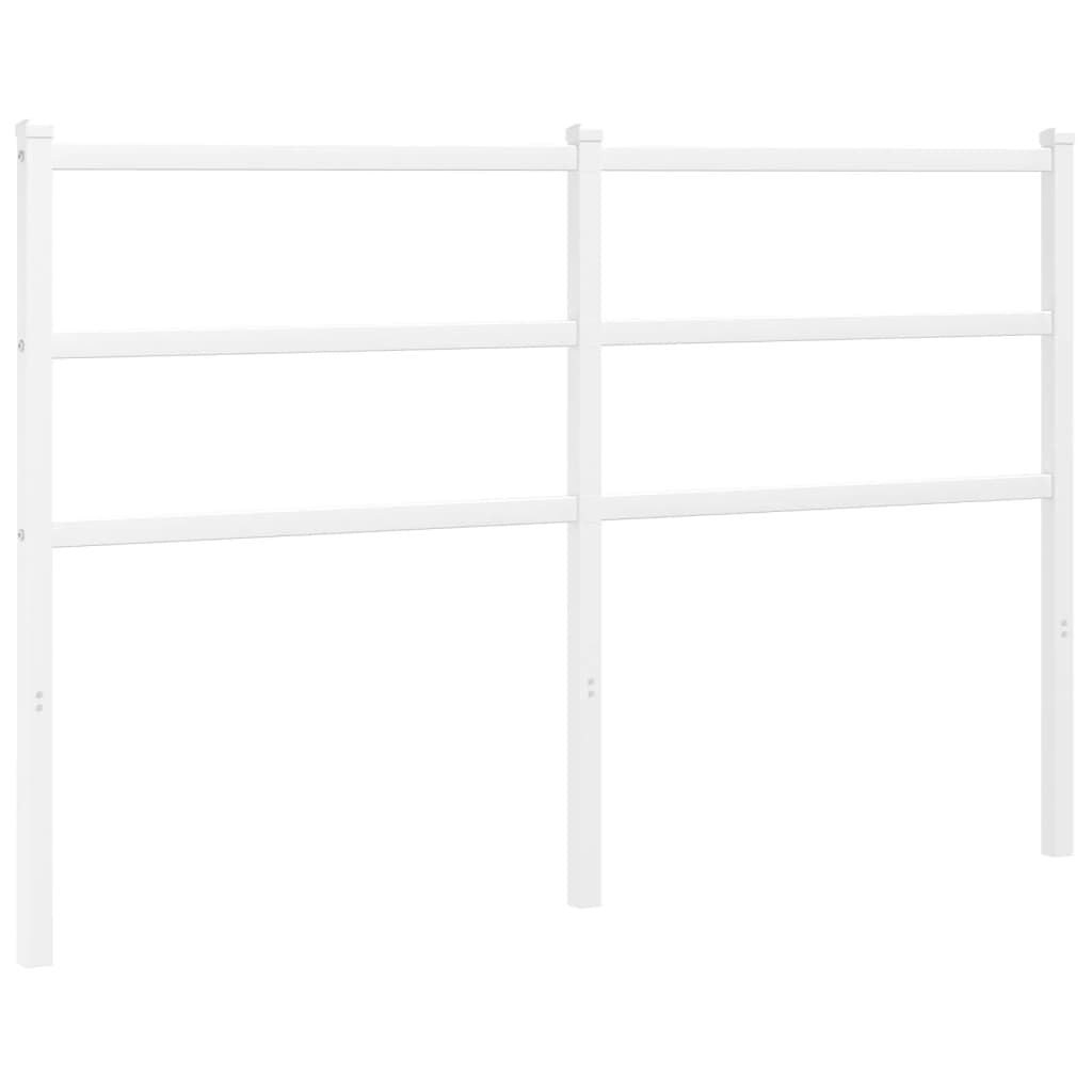 vidaXL Metaal Hoofdbord Wit 135 cm - 49% Korting!