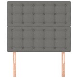 VidaXL Hoofdborden Set 2 st 80x5x78/88 cm Stof Donkergrijs - 60% Korting