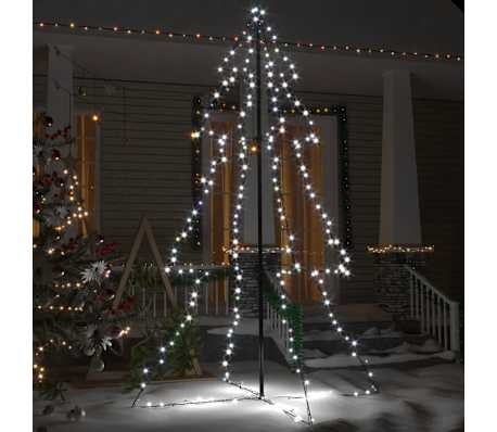 VidaXL Kegelkerstboom 240 LED's 118x150 cm - Binnen/Buiten - 47% Korting