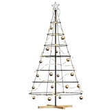 VidaXL Kerst Cone Boom Zwart 180cm - 46% Korting