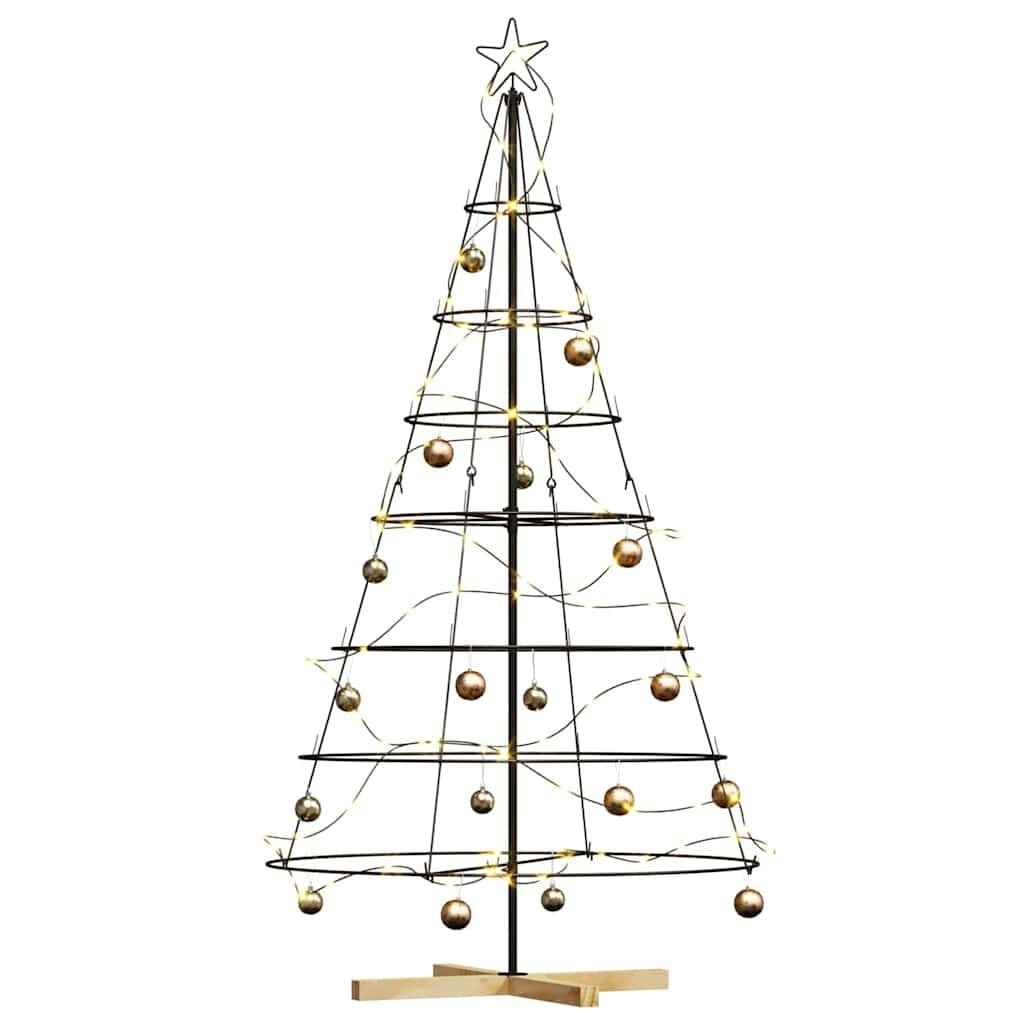 VidaXL Kerst Cone Boom Zwart 180cm - 46% Korting