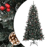 Levenschte Kunstkerstboom 210 cm met Standaard - 47% Korting