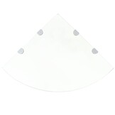 vidaXL Hoekschap Glas Transparant 45x45 cm - 62% Korting