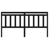 Hoofdbord Grenenhout Zwart 206x4x100 cm - 73% Korting