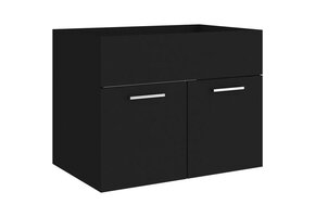 Wastafelkast Zwart (60cm) - 64% Korting