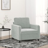 Donkergrijze Fluweel Tweezitsbank (120cm) - 73% Korting