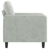 Donkergrijze Fluweel Tweezitsbank (120cm) - 73% Korting