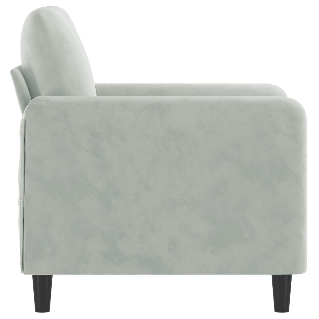 Donkergrijze Fluweel Tweezitsbank (120cm) - 73% Korting