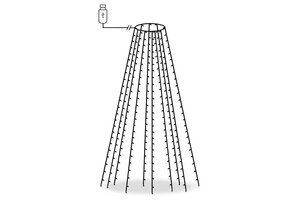VidaXL Kerstboomverlichting met 250 LED's (250 cm) - 44% Korting!