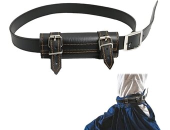 Zwaardriem Katana Zwart Verstelbaar Leer Cosplay Reenactment 56% Korting
