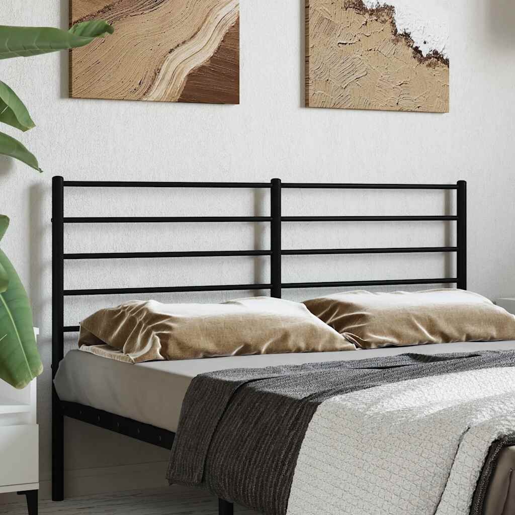 vidaXL Hoofdbord Metaal Zwart 120 cm - 46% Korting!