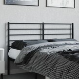 vidaXL Hoofdbord Metaal Zwart 120cm | 41% Korting