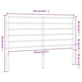 vidaXL Hoofdbord Metaal Zwart 120cm | 41% Korting