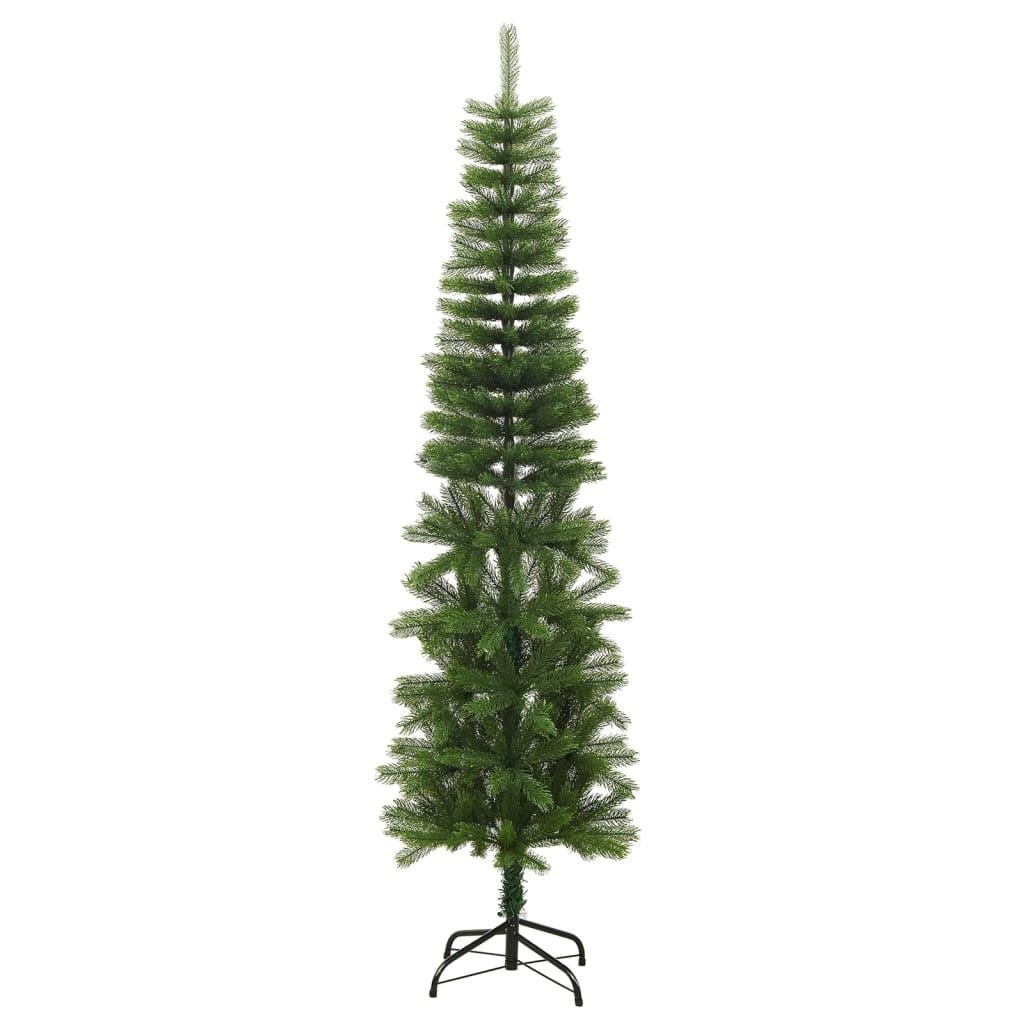 Smalle Kunstkerstboom 210 cm PE - 52% Korting
