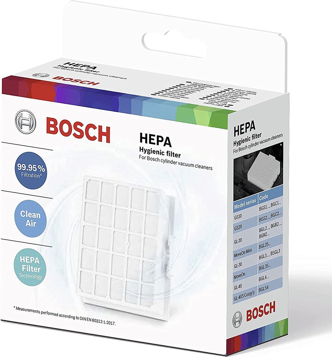 Bosch HEPA-uitblaasfilter BBZ156HF - Tegen Allergieën - 48% Korting