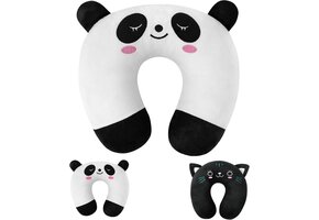 Traagschuim Nekkussen - Wit Panda - 42% Korting