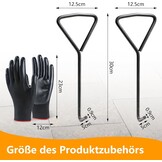 Kanaaldekselhaak Set van 2 - Zwart Koolstofstaal 29cm - 60% Korting
