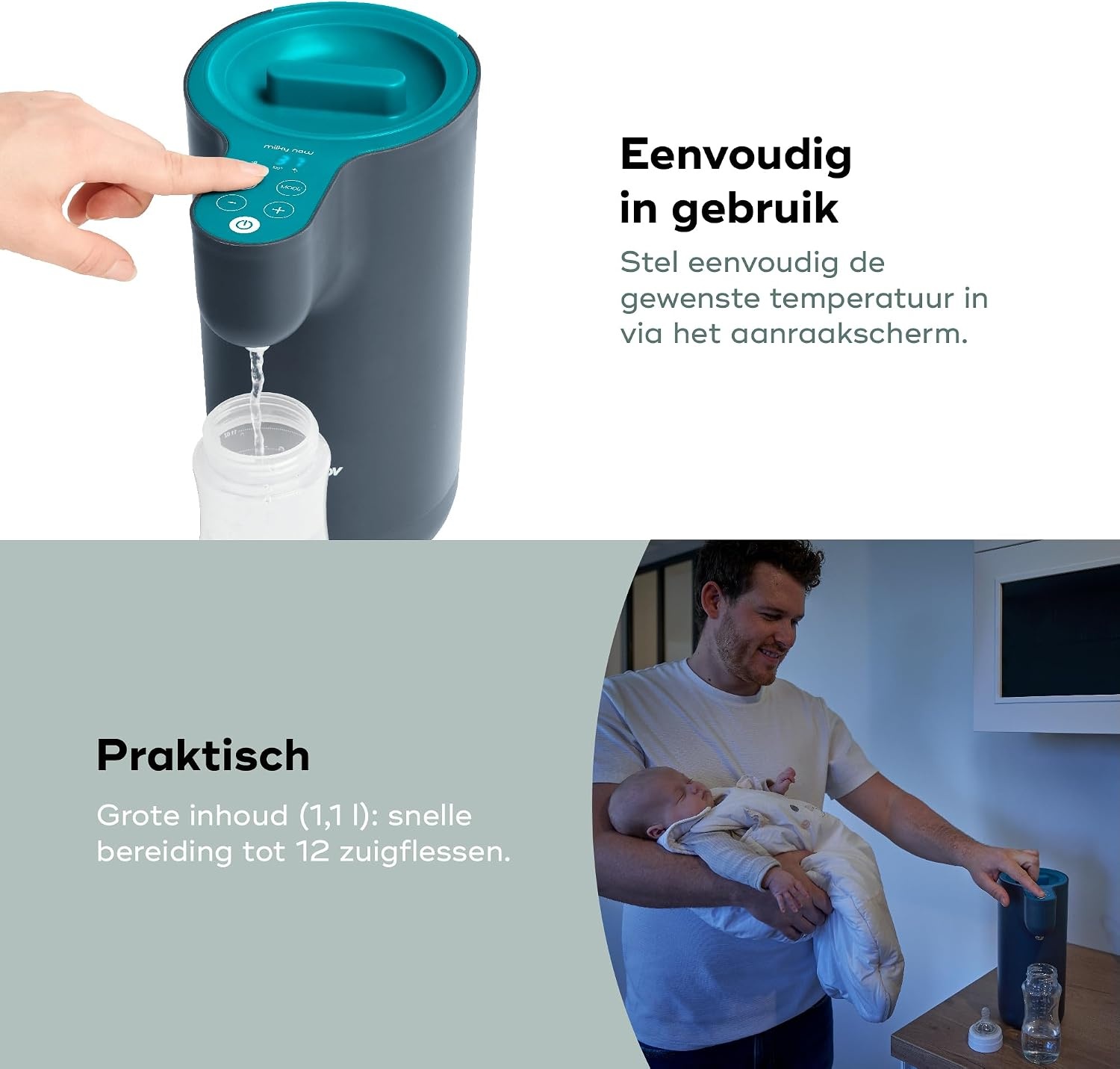 Babymoov Flessenwarmer Milky Now 1,1L - 34% Korting