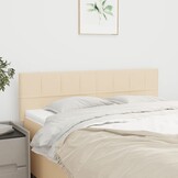 VidaXL Hoofdborden Crème Stof (2 stuks) - 47% Korting