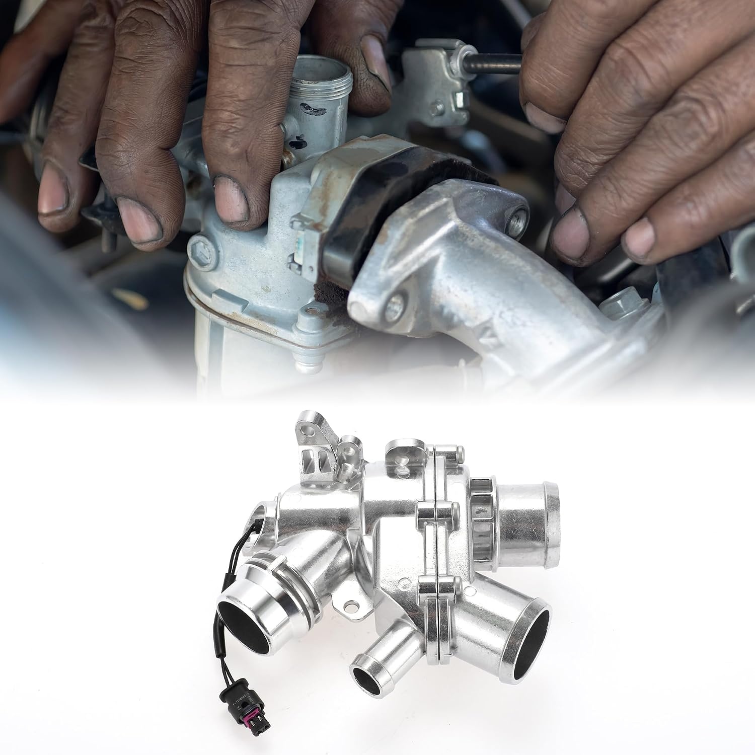 Thermostaatbehuizing Motorkoelvloeistof - Land Rover & Jaguar 3.0L V6 - 51% Korting