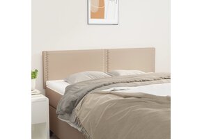 vidaXL Hoofdborden Cappuccino Kunstleer 2 st (50% KORTING!)