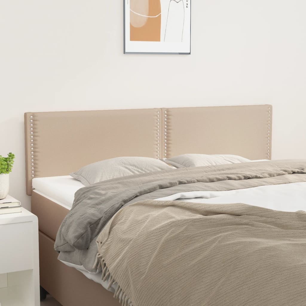 vidaXL Hoofdborden Cappuccino (2 stuks) - 45% Korting