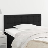 vidaXL Hoofdbord Stof Zwart 90x5x78/88 cm - 56% Korting