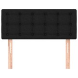 vidaXL Hoofdbord Stof Zwart 90x5x78/88 cm - 56% Korting