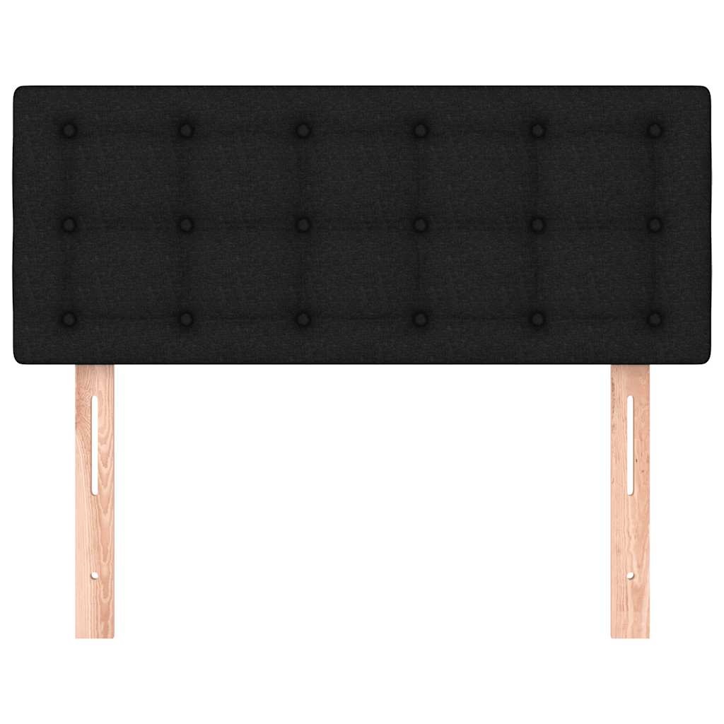 vidaXL Hoofdbord Stof Zwart 90x5x78/88 cm - 56% Korting