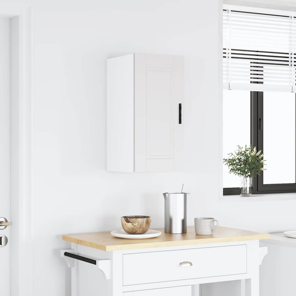 Keukenwandkast Porto bewerkt hout wit - 77% Korting