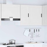 Keukenwandkast Porto bewerkt hout wit - 77% Korting