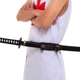 Verstelbare Zwarte Zwaardriem - Katana, Cosplay & Reenactment