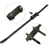 Verstelbare Zwarte Zwaardriem - Katana, Cosplay & Reenactment