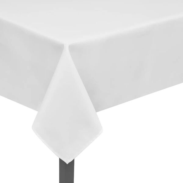 5x Wit Tafelkleed 100x100 cm - 45% Korting