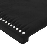 VidaXL Hoofdborden, 2 st, Fluweel Zwart (61% Korting)