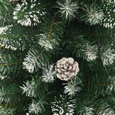 Smalle Kunstkerstboom 150 cm met Dennenappels & Sneeuw - 45% Korting
