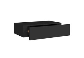 VidaXL Wandschap met Lade Zwart MDF - 30% Korting!