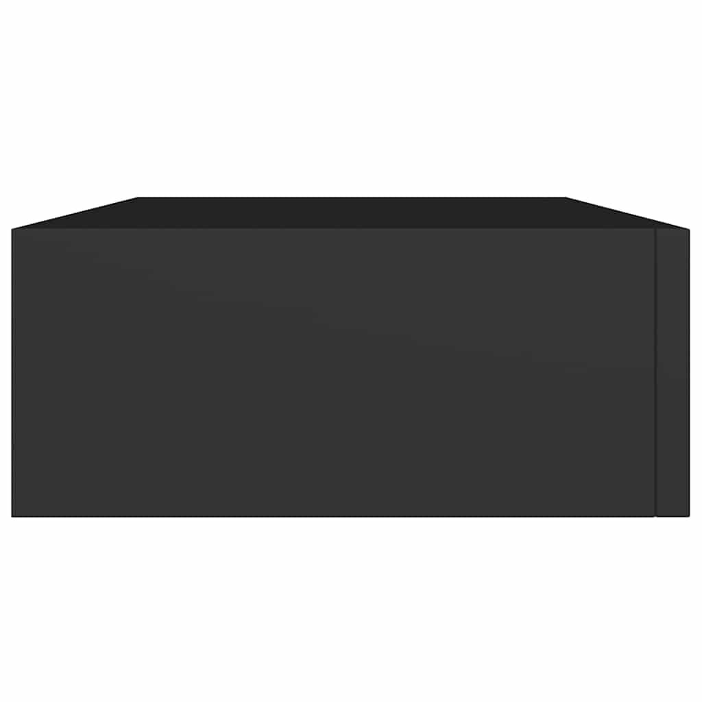 VidaXL Wandschap met Lade Zwart MDF - 30% Korting!