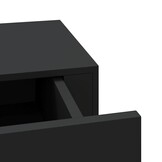 VidaXL Wandschap met Lade Zwart MDF - 30% Korting!