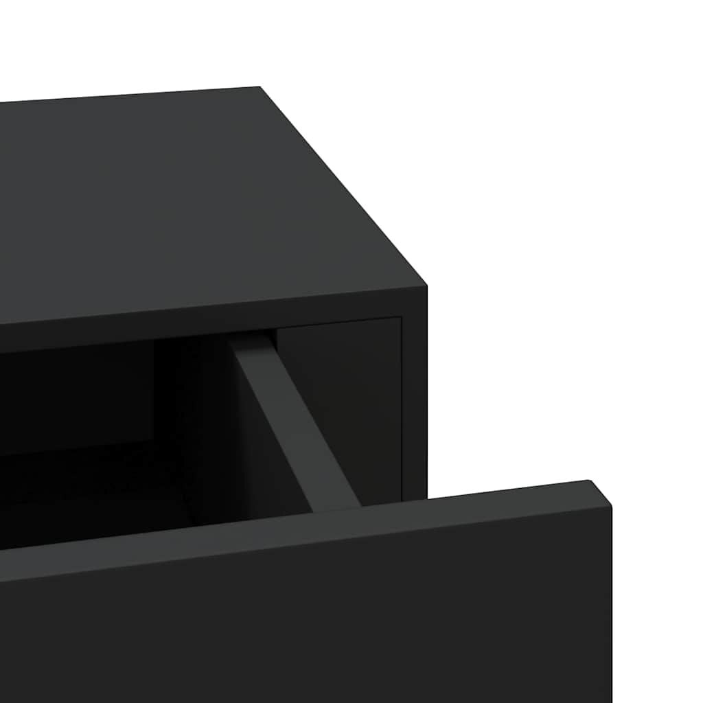 VidaXL Wandschap met Lade Zwart MDF - 30% Korting!