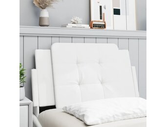 VidaXL Hoofdbordkussen Kunstleer Wit 80 cm - 63% Korting