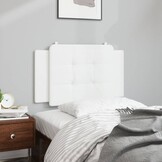 VidaXL Hoofdbordkussen Kunstleer Wit 80 cm - 63% Korting