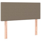 vidaXL Hoofdbord Stof Taupe 100x5x78/88 cm - 62% Korting