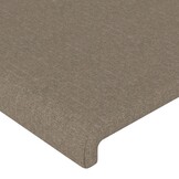 vidaXL Hoofdbord Stof Taupe 100x5x78/88 cm - 62% Korting