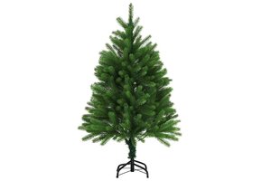 Kunstkerstboom met levensechte naalden 120 cm groen - 68% Korting