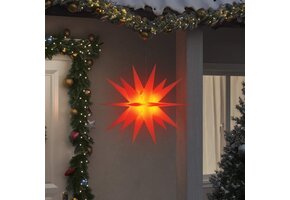 VidaXL Inklapbare Kerstster Lamp 100 cm Rood - 51% Korting!