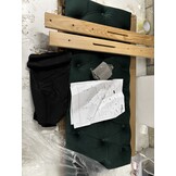 Hoofdbord fluweel donkergroen 90x7x78/88 cm (78% korting)