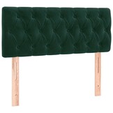 Hoofdbord fluweel donkergroen 90x7x78/88 cm (78% korting)
