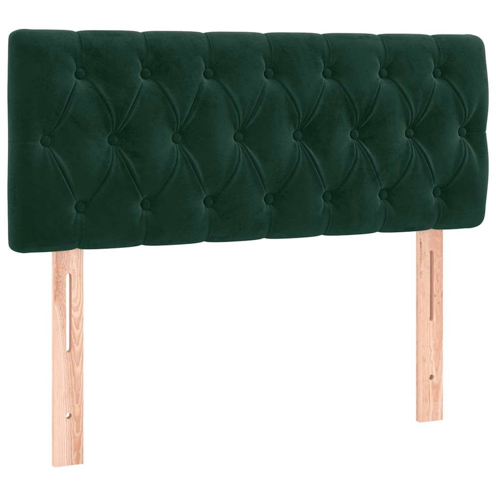 Hoofdbord fluweel donkergroen 90x7x78/88 cm (78% korting)